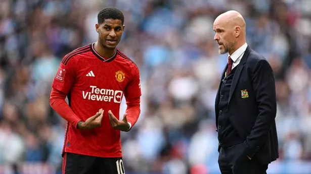 Erik ten Hag vs Marcus Rashford: Bizarre substitutions, disciplinary issues and Gary Neville worry