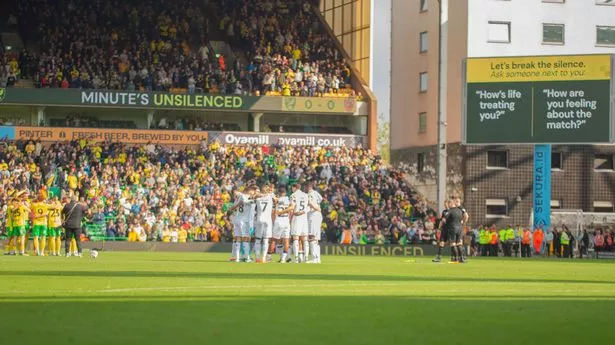 Norwich City hold first Minute Unsilenced to mark World Mental Health Day