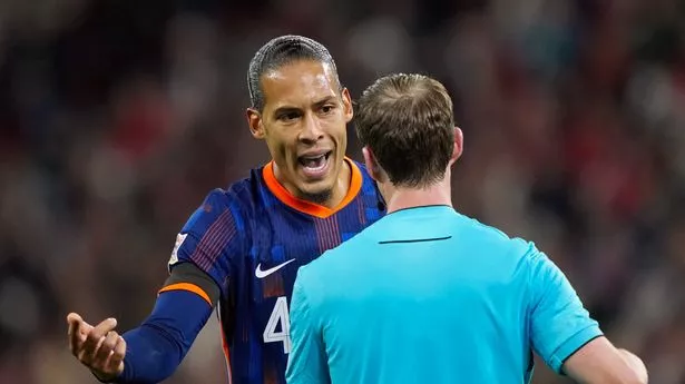 Virgil van Dijk sent off to leave Netherlands boss fuming over ‘broken agreement’