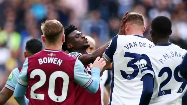 Mohammed Kudus faces extended ban for shocking meltdown in West Ham loss at Spurs
