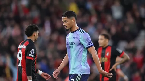 William Saliba sent off after VAR check with Arsenal star to miss Liverpool clash