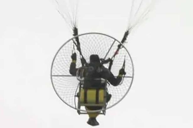 Coventry vs Luton temporarily halted as man flies over football stadium