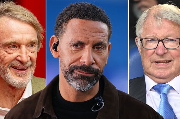 Rio Ferdinand shares Man Utd theory after Sir Jim Ratcliffe axes Sir Alex Ferguson