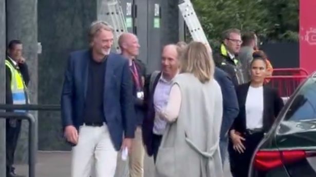 Sir Jim Ratcliffe arrives at Old Trafford for Man Utd talks amid Erik ten Hag uncertainty