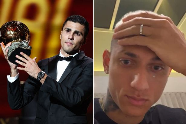 Richarlison fumes as Premier League stars make feelings clear on Rodri winning Ballon d’Or