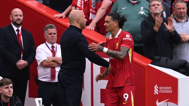 Arne Slot’s opinion on Darwin Nunez as Liverpool striker https://www.mirror.co.uk/sport/football/news/liverpool-fc-arne-slot-darwin-33918713ed with mega transfer