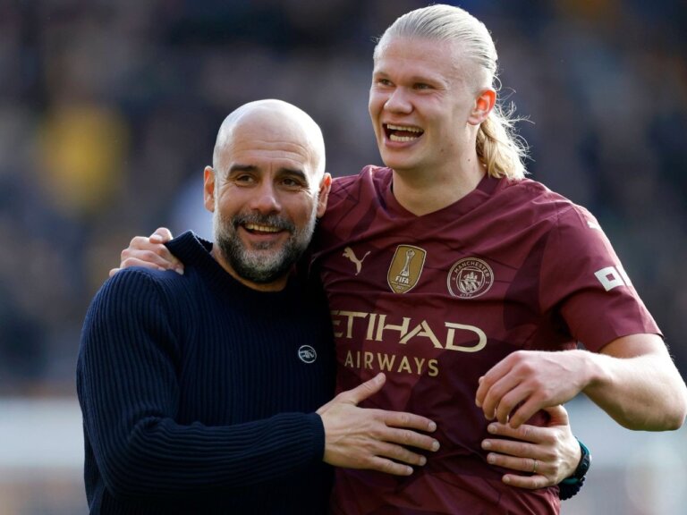 Pep Guardiola is “probably the best manager to have ever existed on Earth”, says Erling Haaland