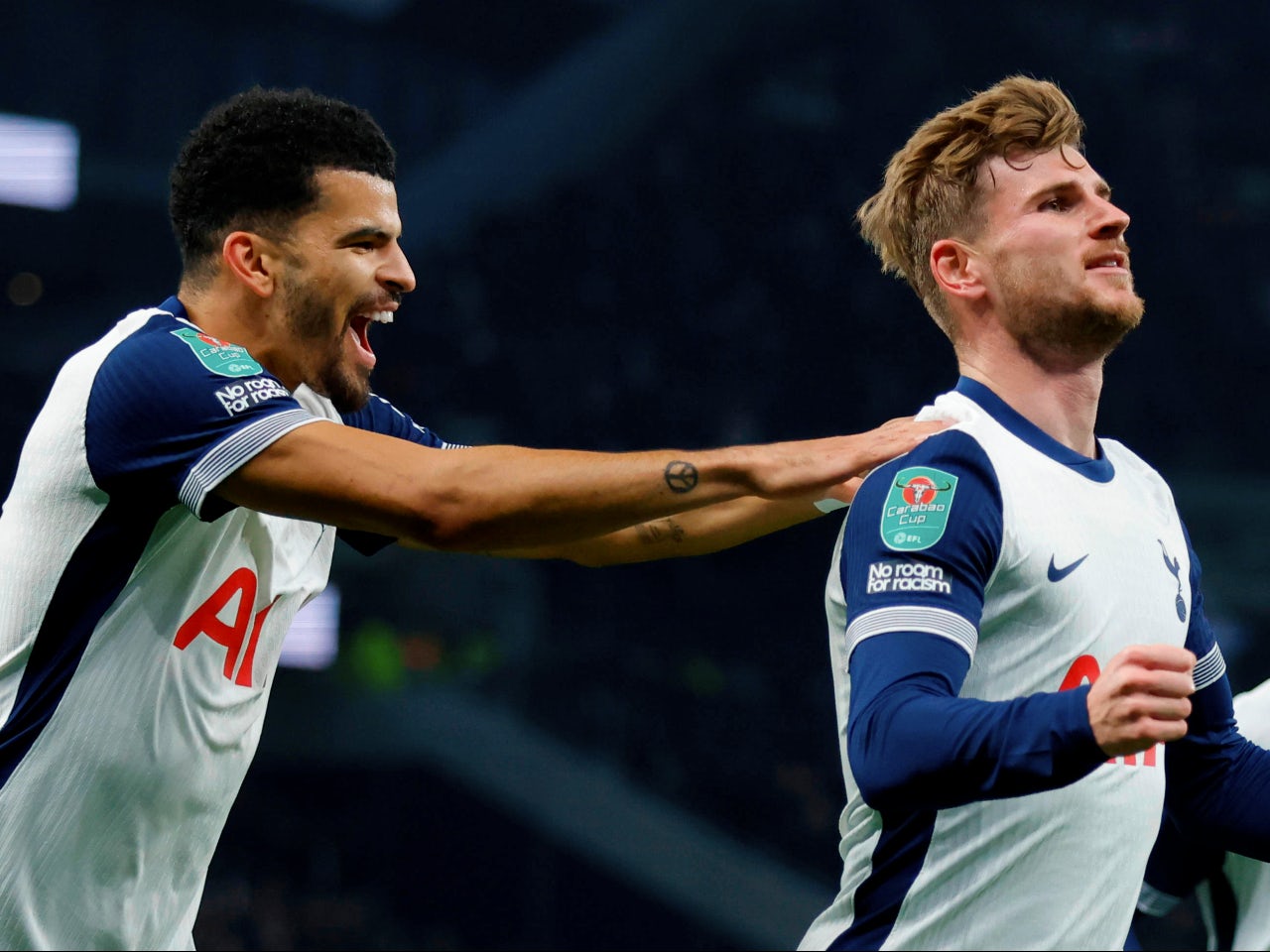 Spurs 2-1 Man City: Highlights, man of the match, stats as Werner, Sarr score in EFL Cup shock