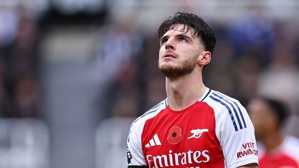 Declan Rice misses Arsenal training following injury update on captain Martin Odegaard