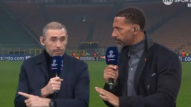 Rio Ferdinand and Martin Keown involved in awkward Arsenal exchange – ‘So touchy!’