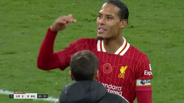 Virgil van Dijk delivered pointed barb to Aston Villa star after penalty appeal