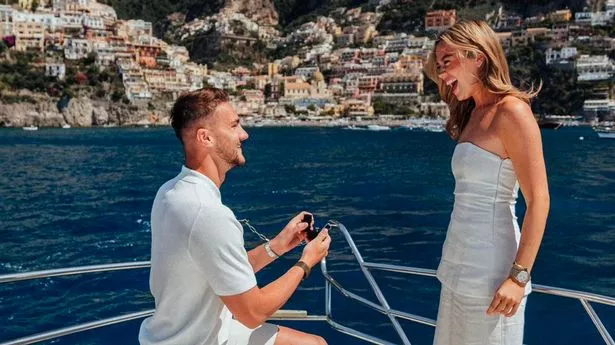 England star Taylor Harwood-Bellis shares pictures of engagement to Roy Keane’s daughter