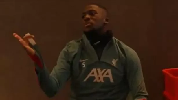 Ibrahima Konate gobsmacked by Liverpool youngster as he challenges him in dressing room