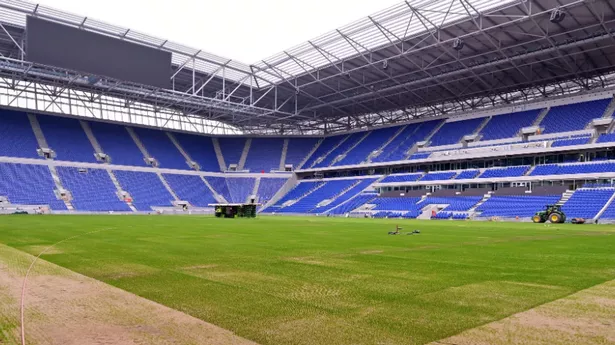 Inside new Everton stadium from home dugout and pitch to cup holders on padded seats