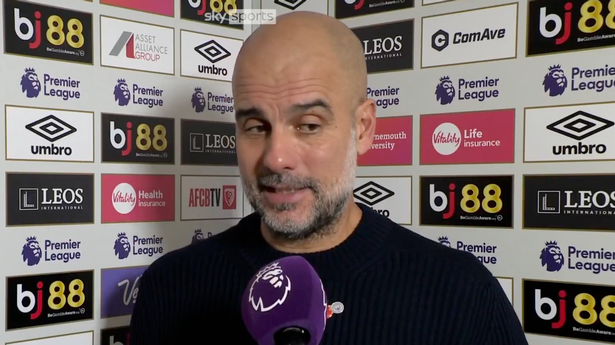 Pep Guardiola makes brutally honest admission as Man City lose to Bournemouth