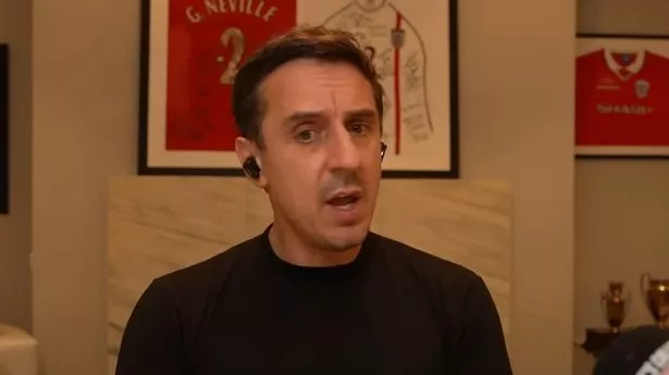 Gary Neville changes Premier League top four and relegation predictions