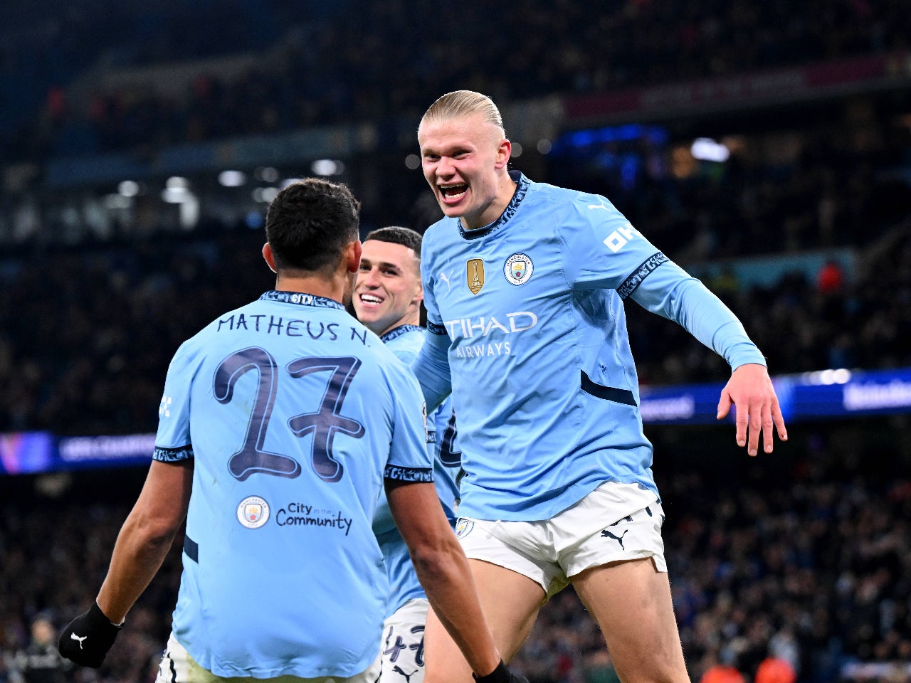 Man City 3-3 Feyenoord: Haaland breaks Champions League goals record; edges closer to another