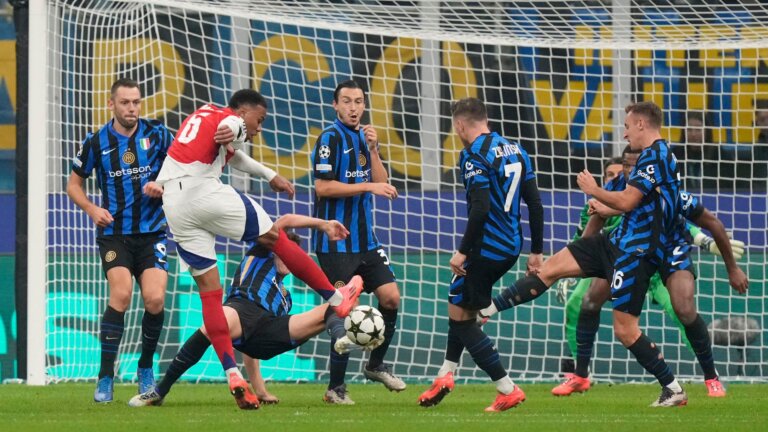 Arsenal lose again as Inter end unbeaten Champions League start
