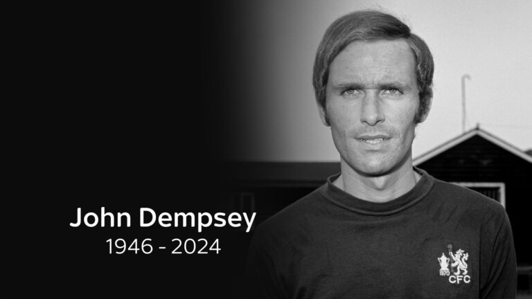 Former Chelsea defender John Dempsey dies aged 78