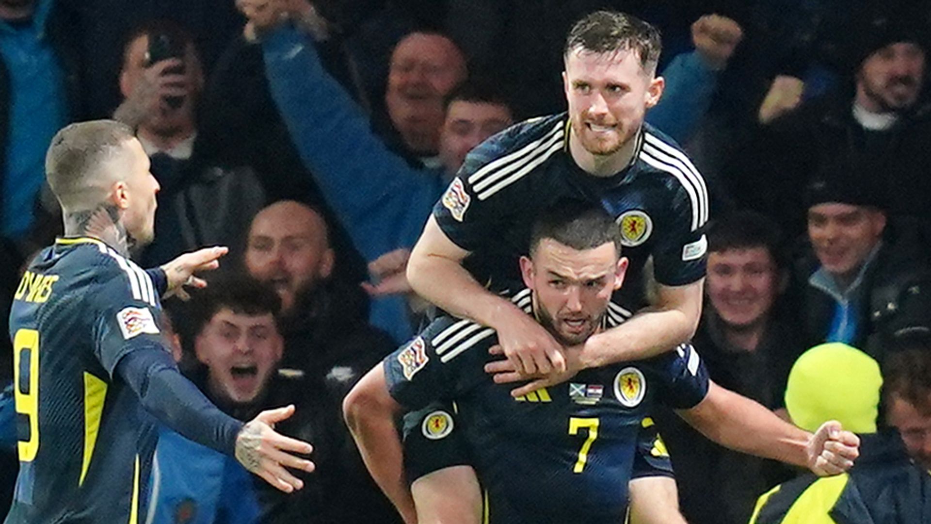 Super sub McGinn secures Scotland's first Nations League win