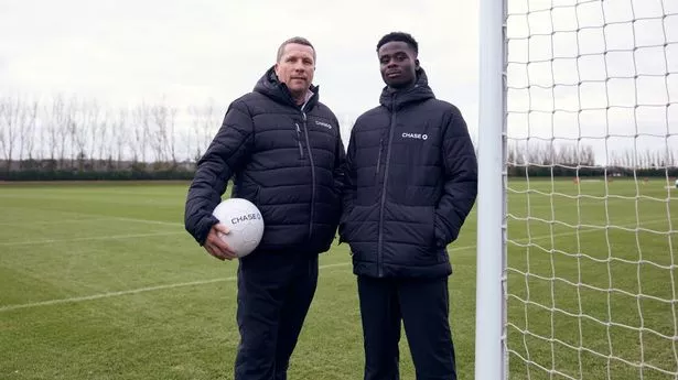 England star Bukayo Saka in emotional reunion with his first grassroots coach