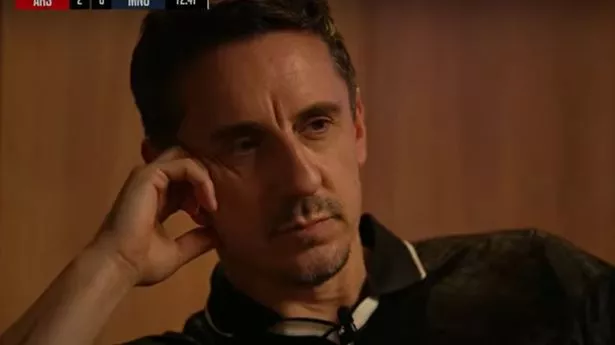 Gary Neville left fuming after ‘childish’ reaction to Arsenal goal from rival pundit