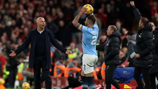 Kyle Walker incident spotted in Liverpool defeat that sums up Man City misery