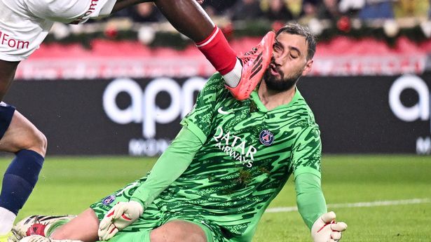 PSG goalkeeper Gianluigi Donnarumma left with gruesome injury from horror challenge