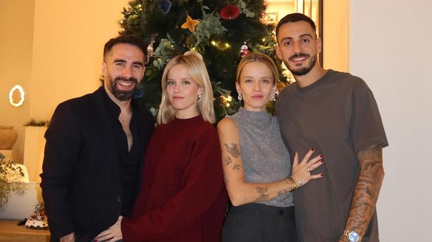Real Madrid cult heroes reunited at Christmas – thanks to twin sister wives