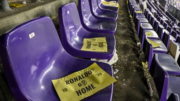 Ronaldo told to ‘go home’ as fans protest against legend outside stadium