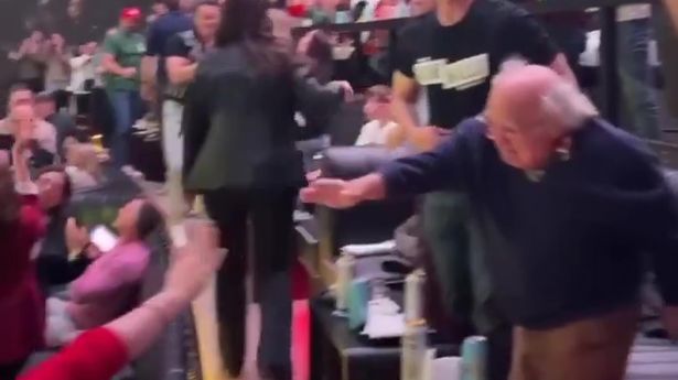 Danny DeVito celebrates Wrexham’s last-gasp winner against Barnsley in LA virtual stadium