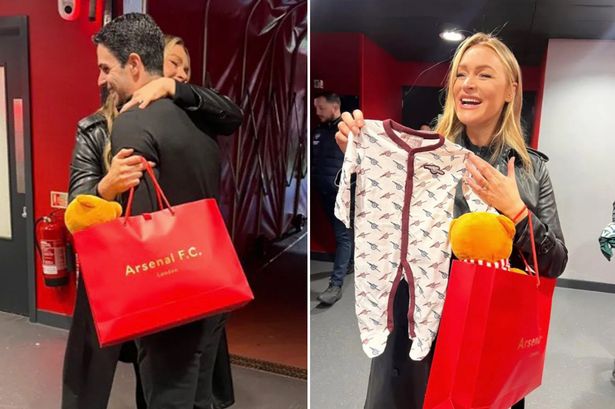 Arsenal boss Mikel Arteta surprises Laura Woods with early Christmas present