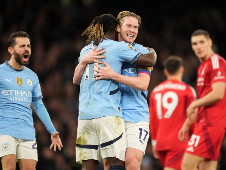 Man City 3-0 Nottingham Forest: Highlights, man of the match, stats as De Bruyne, Doku score and assist