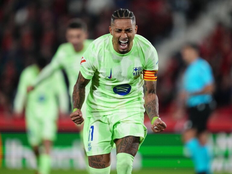 Mallorca 1-5 Barcelona: Highlights, man of the match, stats as Raphinha stars with brace
