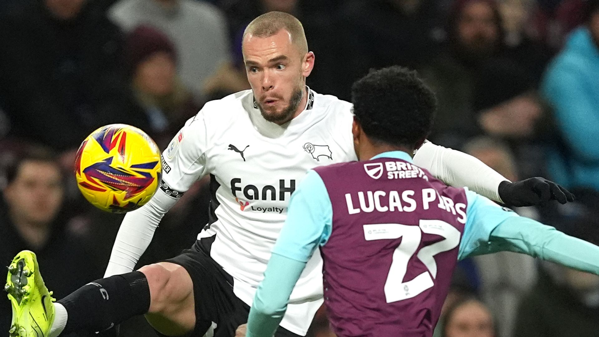 Derby battle for point at Burnley