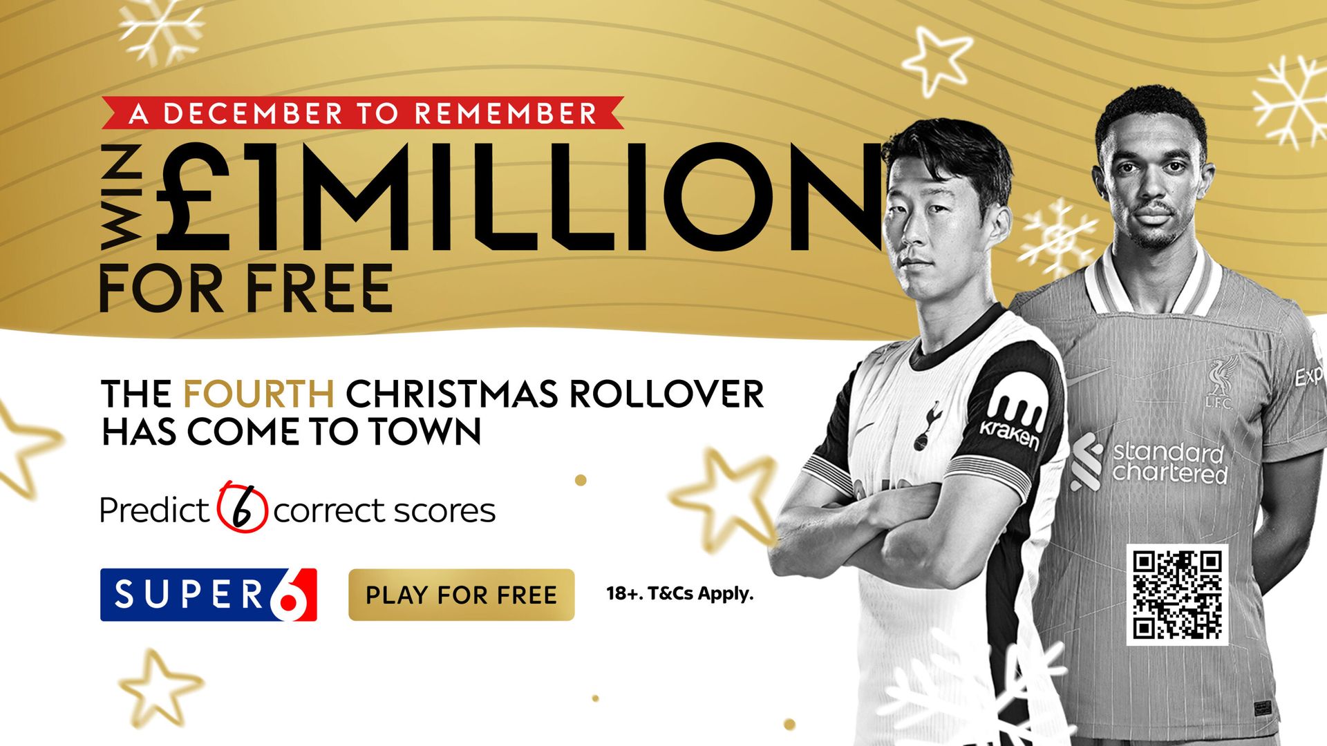 Super 6 Christmas Rollover - Win £1m!