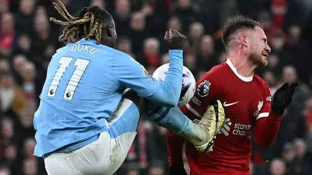 Premier League explanation for high foot tackles – and why Liverpool fans are baffled