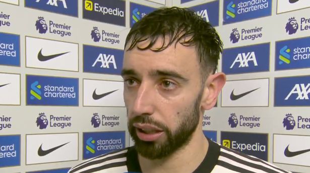 Furious Bruno Fernandes slams Man Utd team-mates despite Liverpool draw