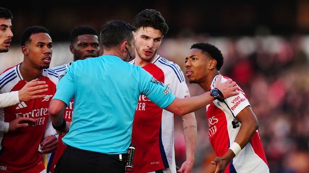 Arsenal’s four red cards this season leaving Mikel Arteta ‘fuming’ at officials