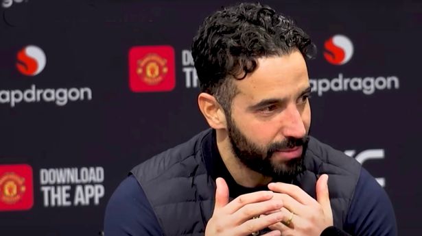 Man Utd fans convinced they’ve spotted Ruben Amorim injury after smashing dressing room TV