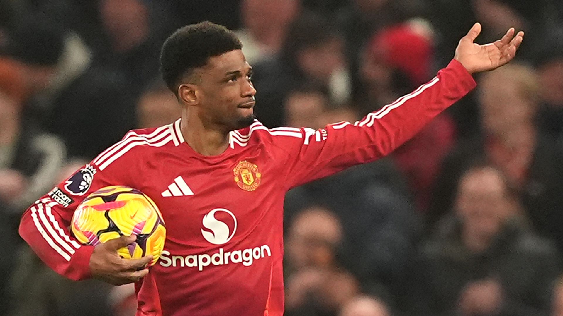 Amad's late hat-trick saves Man Utd against Saints