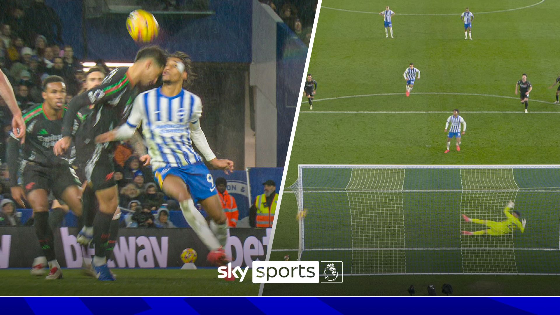 VAR's process for controversial Brighton pen vs Arsenal revealed