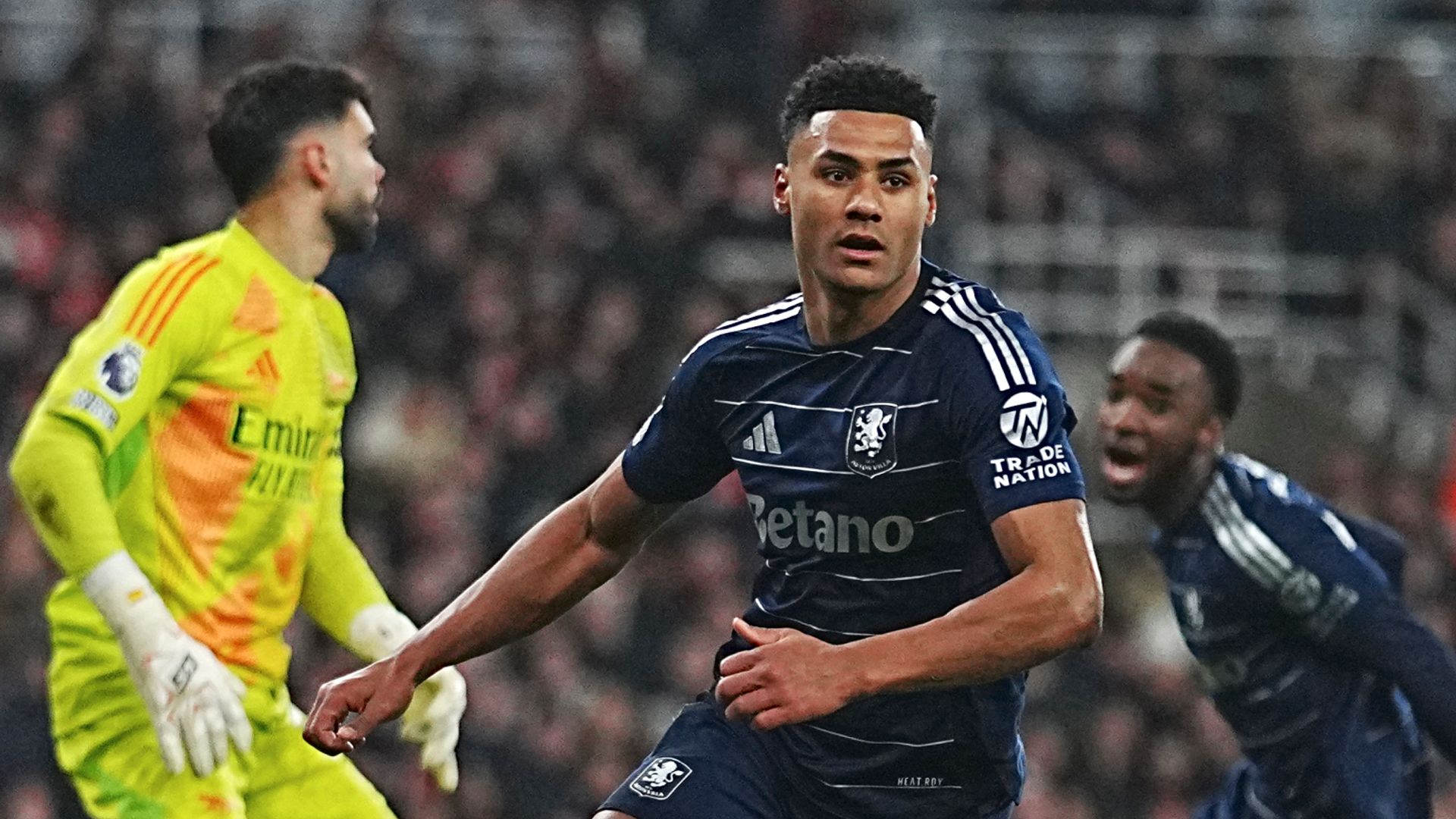 Late VAR drama as Villa fight back to dent Arsenal title hopes