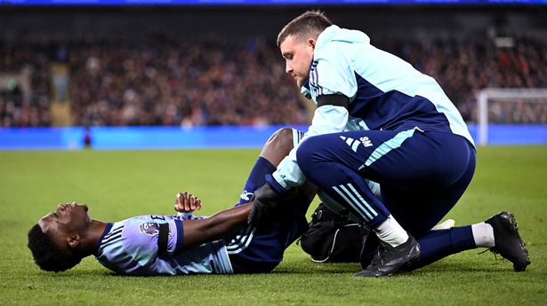 Bukayo Saka suffers injury setback with Arsenal star ‘set to miss EIGHT more weeks’