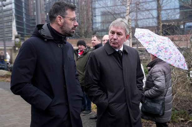 Man Utd legends lead mourners at Denis Law’s funeral three weeks after Scottish icon’s death