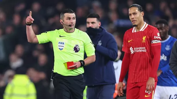 Michael Oliver’s refereeing record vs Liverpool speaks volumes after ‘huge Everton error’