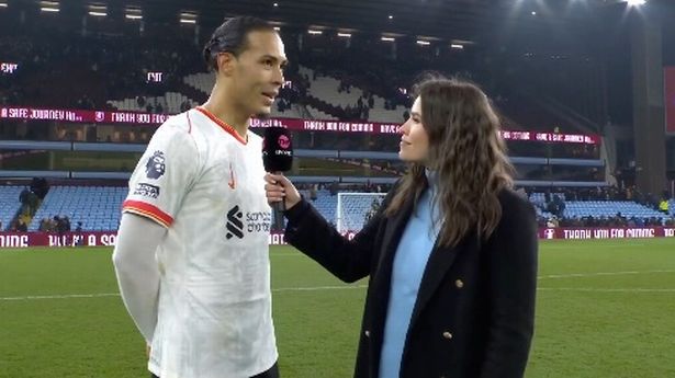 Virgil van Dijk points finger at Liverpool team-mate after Aston Villa draw