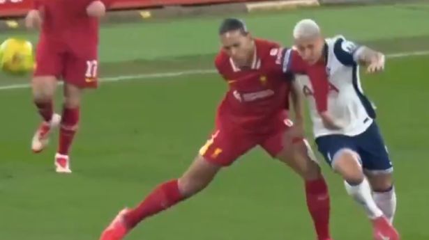 Virgil van Dijk escapes red card for Richarlison elbow – and then brutally trolls opponent