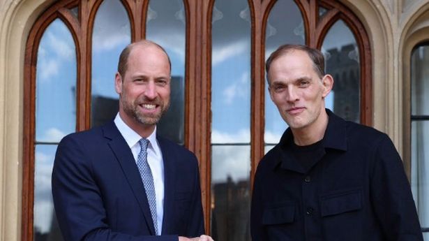 Prince William meets new England manager Thomas Tuchel ahead of crunch qualifiers