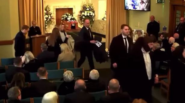 Football manager’s son leads walkout at funeral over ‘disrespect’ as family feud boils over